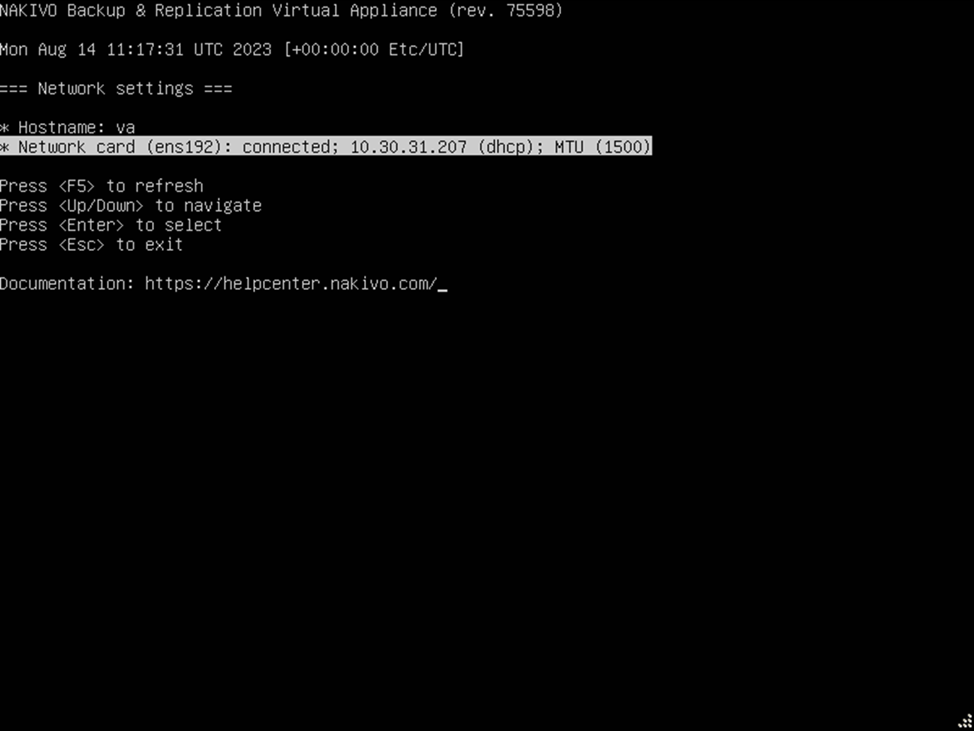 Network Settings Network settings